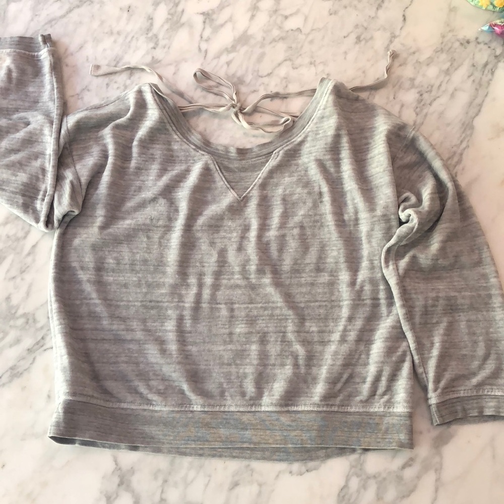 Juicy Couture Gray Velour Sweatshirt Small